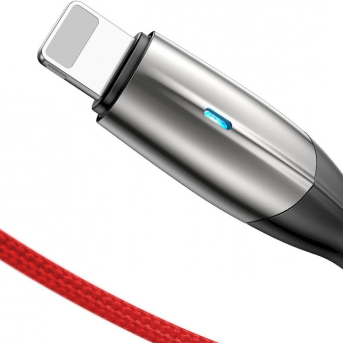 Кабель BASEUS Horizontal Data Cable USB for iP 2.4A 1м Red (CALSP-B09)