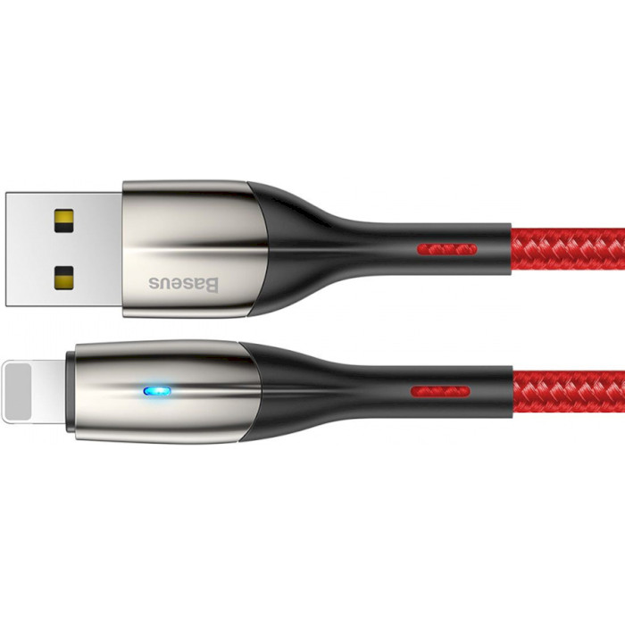 Кабель BASEUS Horizontal Data Cable USB for iP 2.4A 2м Red (CALSP-C09)