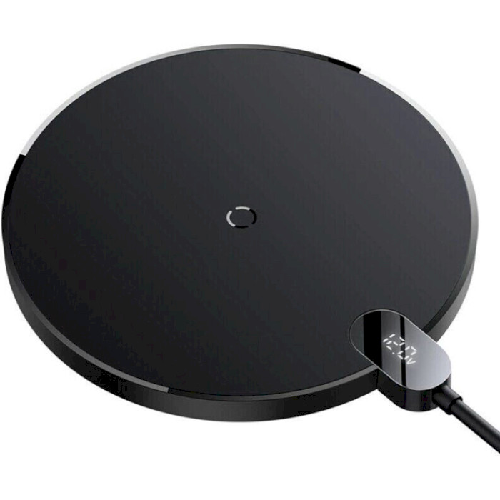 Беспроводное зарядное устройство BASEUS Digital LED Display Gen 2 Wireless Charger 15W Black (CCED000001)