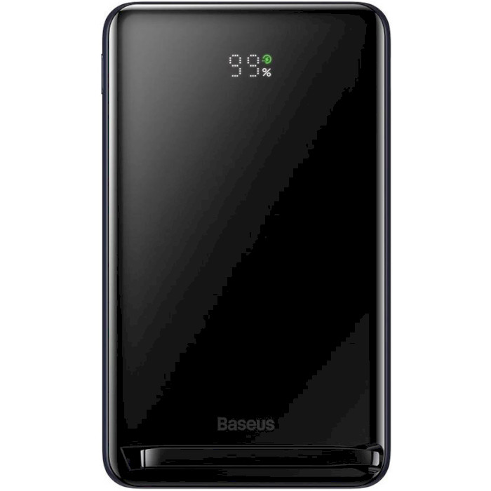 Повербанк з бездротовою зарядкою BASEUS Magnetic Bracket Wireless Fast Charge Power Bank 20W 10000mAh Black (PPCX000003)