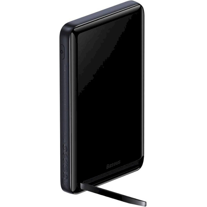 Повербанк з бездротовою зарядкою BASEUS Magnetic Bracket Wireless Fast Charge Power Bank 20W 10000mAh Black (PPCX000003)