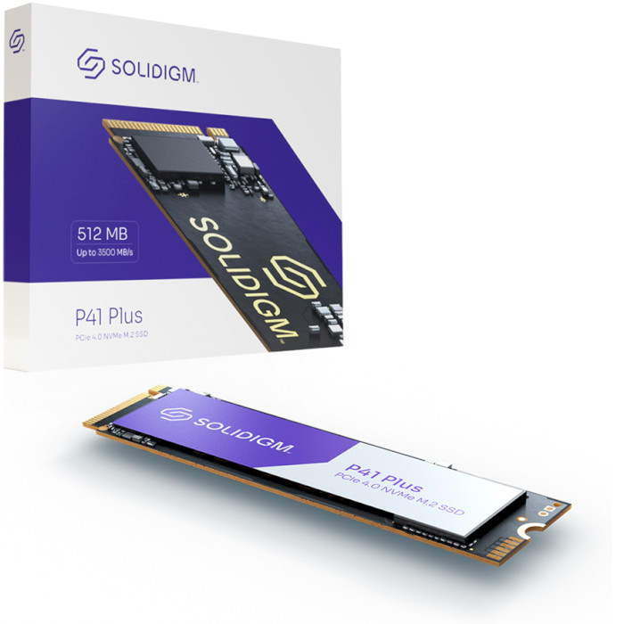 SSD диск SOLIDIGM (Intel) P41 Plus 512GB M.2 NVMe (SSDPFKNU512GZX1)