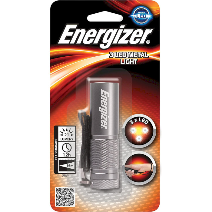 Фонарь ENERGIZER 3 LED Metal Light (6352578)