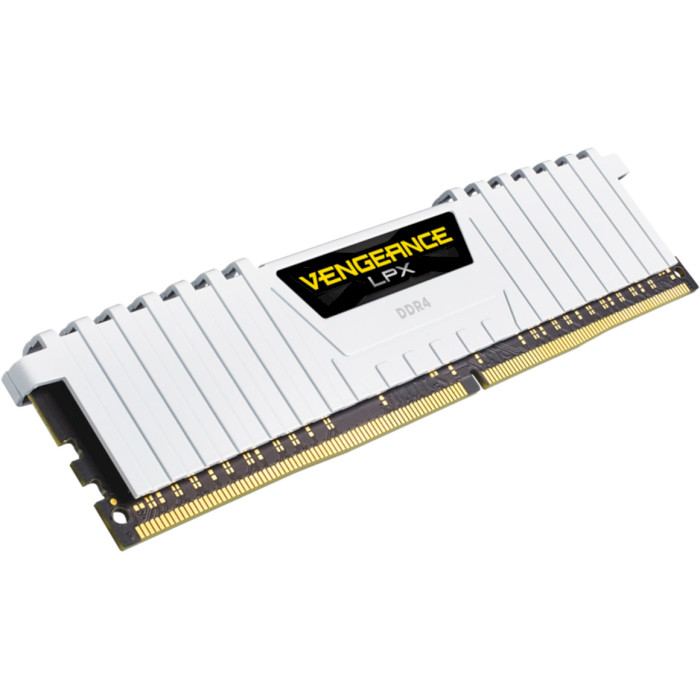 Модуль пам'яті CORSAIR Vengeance LPX White DDR4 3200MHz 16GB Kit 2x8GB (CMK16GX4M2E3200C16W)