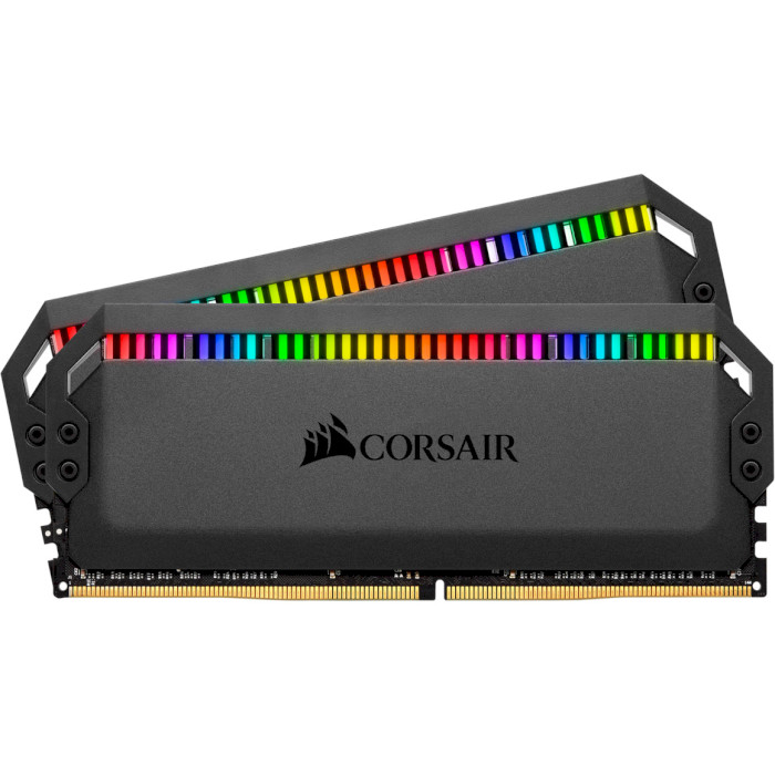 Модуль памяти CORSAIR Dominator Platinum RGB Black DDR4 3200MHz 32GB Kit 2x16GB (CMT32GX4M2C3200C16)