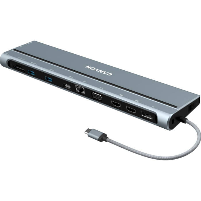 Порт-репликатор CANYON DS-90 USB-C Multiport Docking Station 14-in-1 (CNS-HDS90)