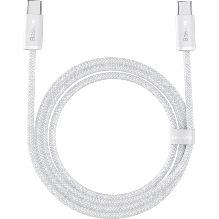 Кабель BASEUS Dynamic Series Fast Charging Data Cable Type-C to Type-C 100W 2м White (CALD000302)