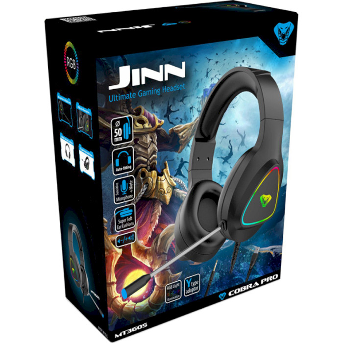 Навушники геймерскі MEDIA-TECH Cobra Pro Jinn (MT3605)