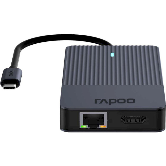 Порт-репликатор RAPOO 8-in-1 USB-C Multiport Adapter (UCM-2004)