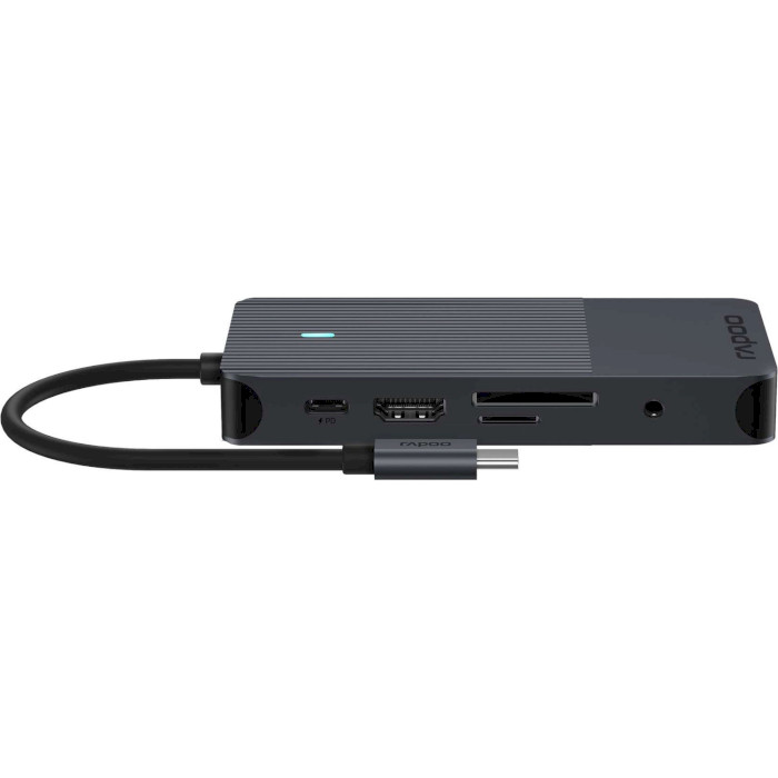 Порт-реплікатор RAPOO 8-in-1 USB-C Multiport Adapter (UCM-2004)