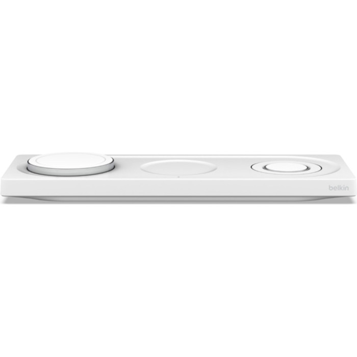 Беспроводное зарядное устройство BELKIN Boost Up Charge Pro 3-in-1 Wireless Charging Pad with MagSafe White (WIZ016VFWH)