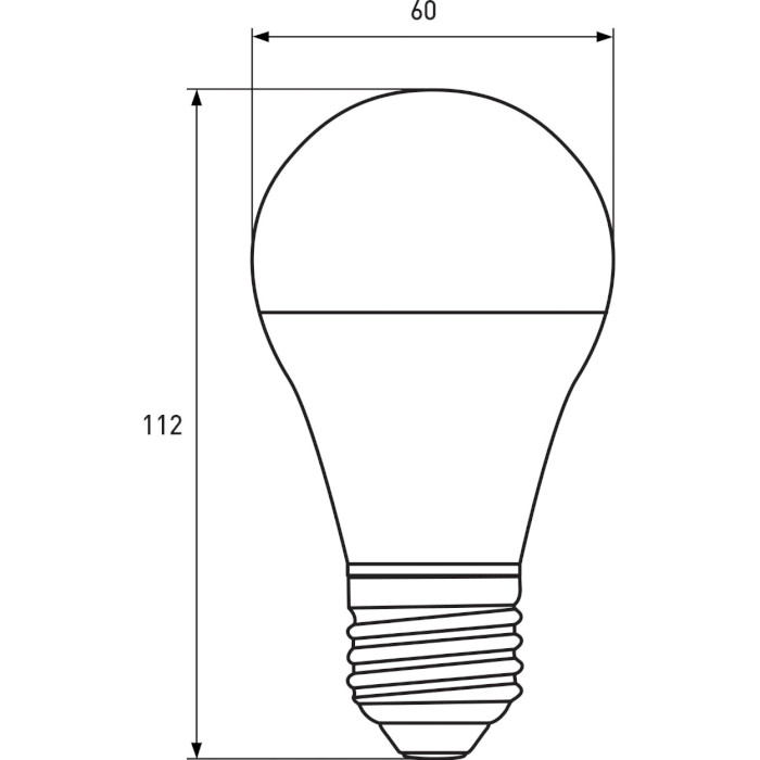 Лампочка LED EUROLAMP A60 E27 12W 4000K 220V (LED-A60-12274(P))