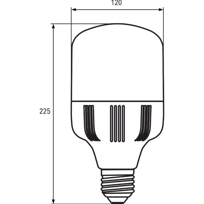 Лампочка LED EUROLAMP T100 E40 50W 6500K 220V (LED-HP-50406)