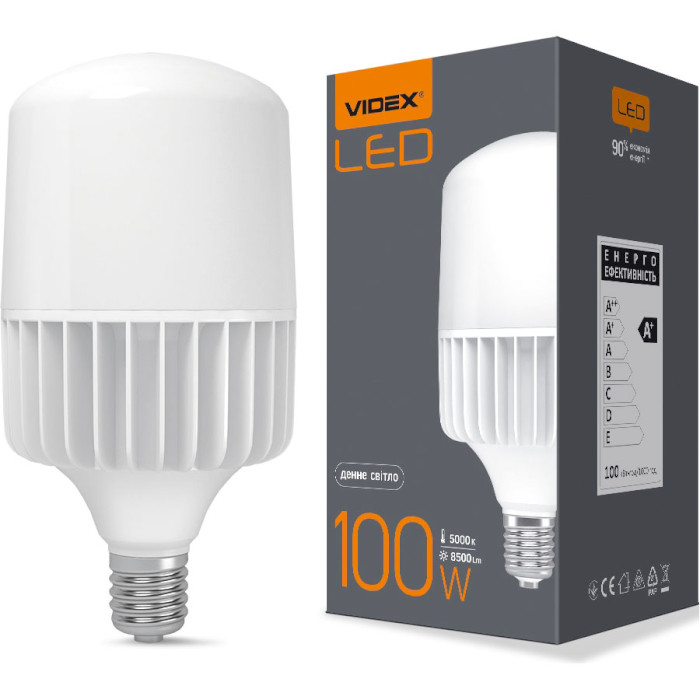 Лампочка LED VIDEX A145 E40 100W 5000K 220V (VL-A145-100405)
