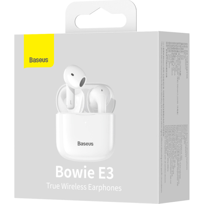 Навушники BASEUS Bowie E3 White (NGTW080002)