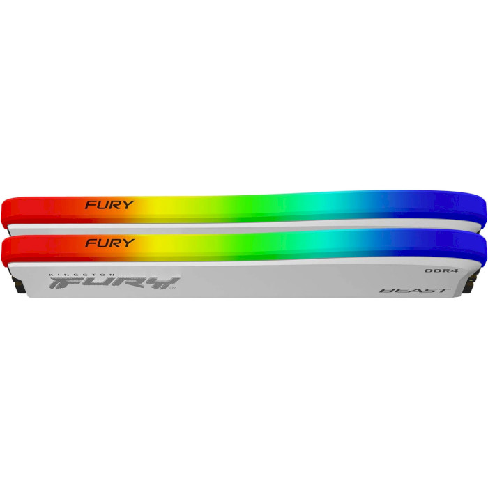 Модуль пам'яті KINGSTON FURY Beast RGB Special Edition White DDR4 3200MHz 32GB Kit 2x16GB (KF432C16BWAK2/32)