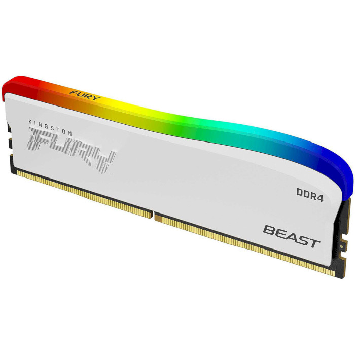 Модуль пам'яті KINGSTON FURY Beast RGB Special Edition White DDR4 3600MHz 16GB (KF436C18BWA/16)