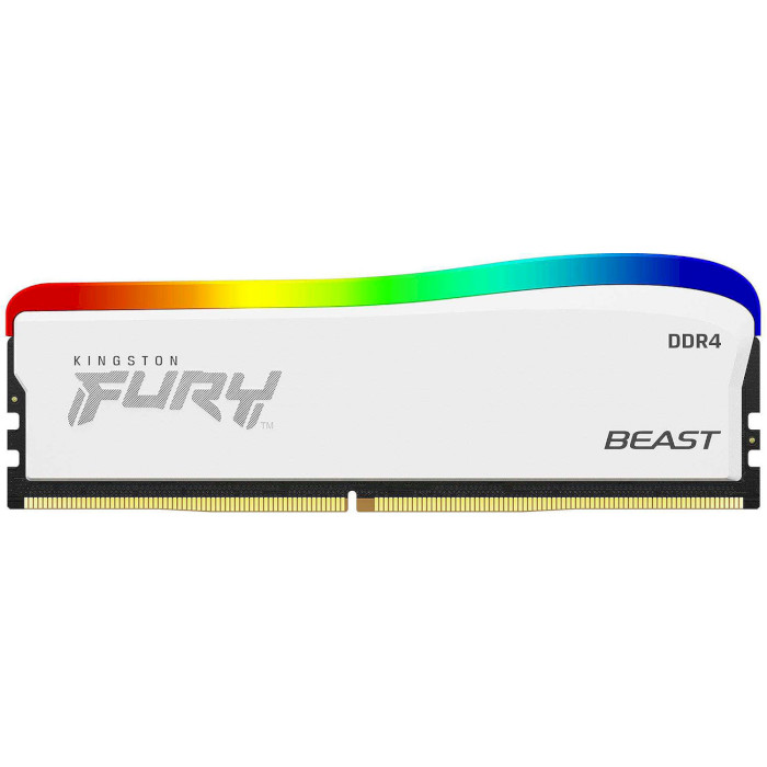 Модуль пам'яті KINGSTON FURY Beast RGB Special Edition White DDR4 3600MHz 16GB (KF436C18BWA/16)