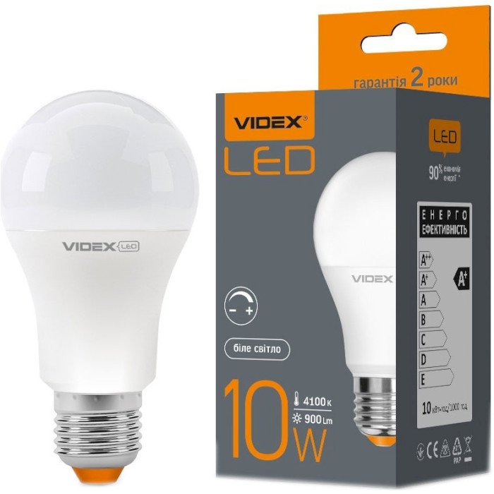 Лампочка LED VIDEX A60 E27 10W 4100K 220V (VL-A60ED-10274)