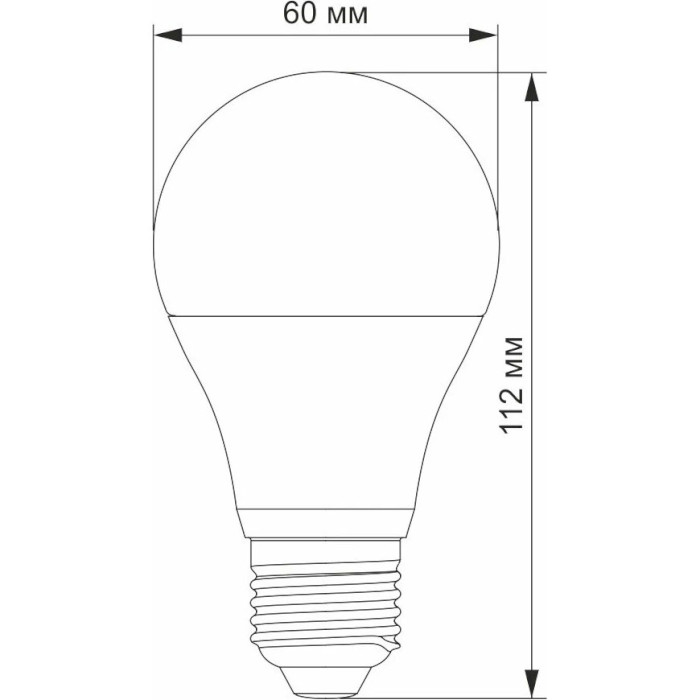 Лампочка LED VIDEX A60 E27 10W 4100K 220V (VL-A60ED-10274)