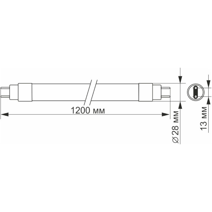 Лампочка LED VIDEX T8 G13 18W 6200K 220V (VL-T8B-18126)