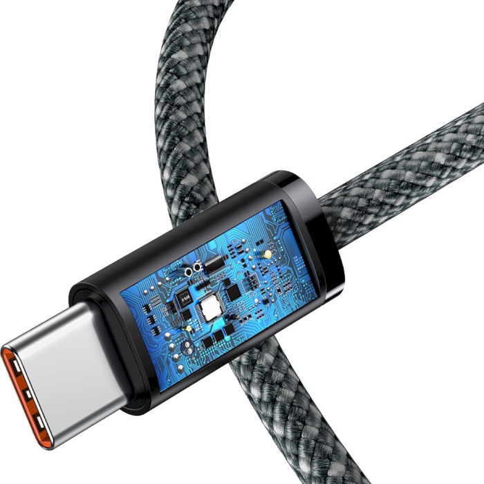 Кабель BASEUS Dynamic Series Fast Charging Data Cable Type-C to Type-C 100W 1м Gray (CALD000216)