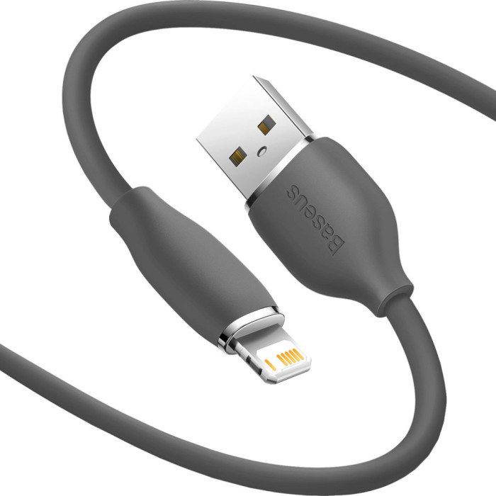 Кабель BASEUS Jelly Liquid Silica Gel Fast Charging Data Cable USB to iP 2.4A 1.2м Black (CAGD000001)