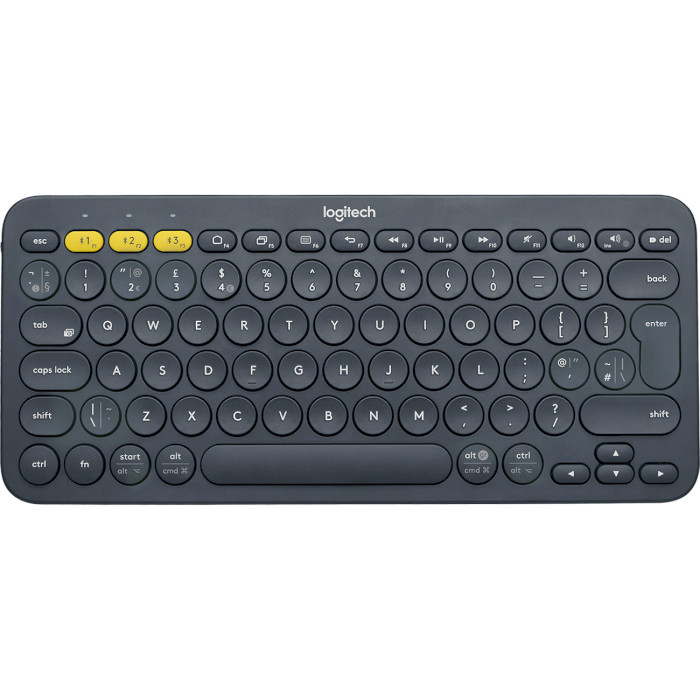 Клавіатура бездротова LOGITECH K380 Multi-Device Bluetooth UA Dark Gray (920-007582)