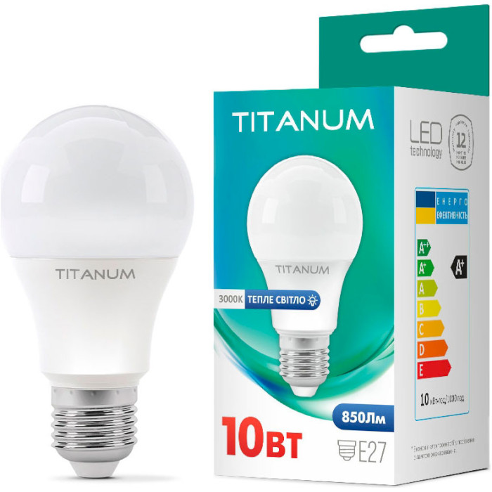 Лампочка LED TITANUM A60 E27 10W 3000K 220V (TLA6010273)