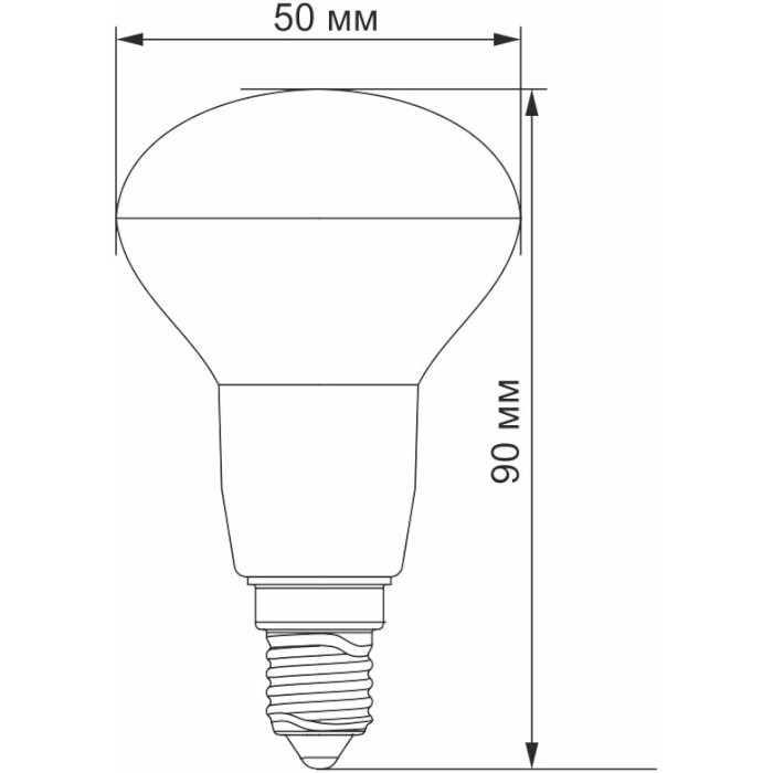 Лампочка LED TITANUM R50 E14 6W 4100K 220V (TLR5006144)