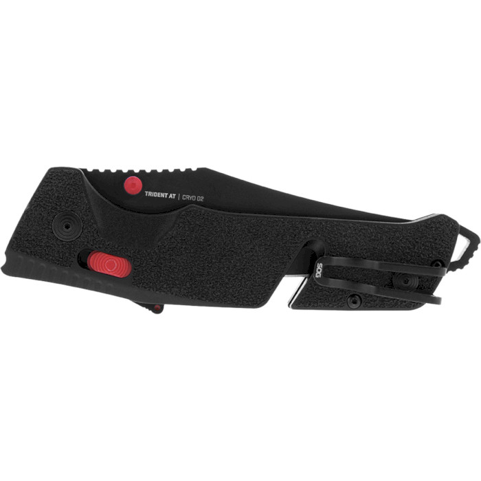 Ніж SOG Trident AT Partially Serrated Black/Red (11-12-02-41)