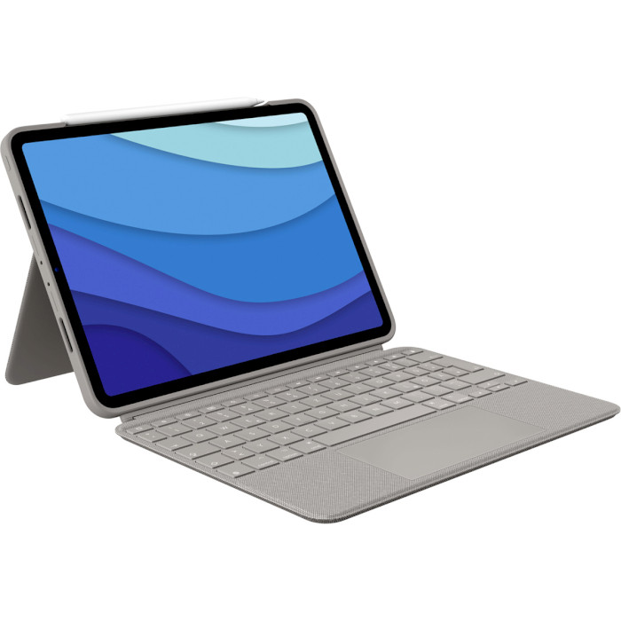 Чехол-клавиатура для планшета LOGITECH Combo Touch UK English (Qwerty) for iPad Pro 11" (1st/2nd/3rd/4th gen) Sand (920-010172)