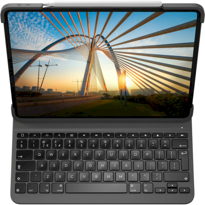 Чехол-клавиатура для планшета LOGITECH Slim Folio Pro UK English for iPad Pro 12.9" (3rd/4th gen) Graphite (920-009710)