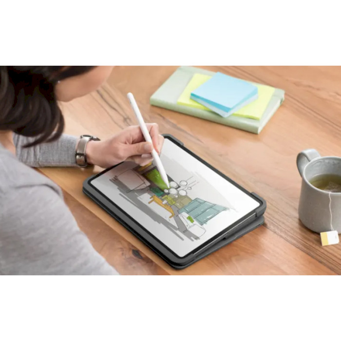 Чохол-клавіатура для планшета LOGITECH Slim Folio Pro UK English for iPad Pro 12.9" (3rd/4th gen) Graphite (920-009710)