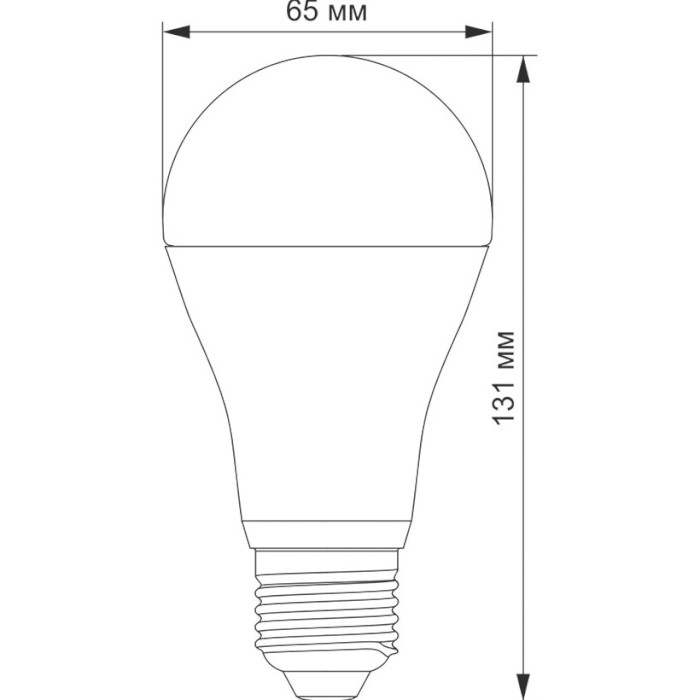 Лампочка LED VIDEX A65 E27 20W 4100K 220V (VL-A65E-20274)