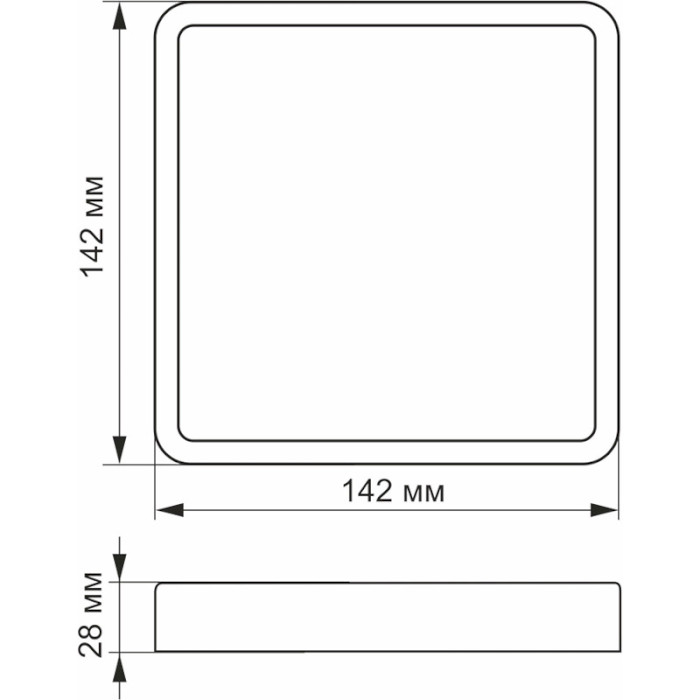 Світильник VIDEX VL-DLSS-125 12W 5000K