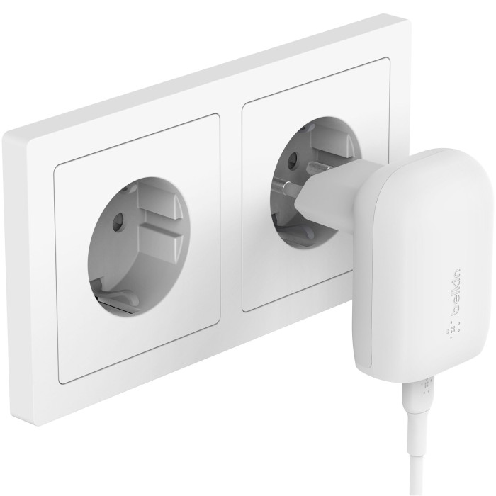 Зарядний пристрій BELKIN Boost Up Charge 30W USB-C PD3.0 PPS Wall Charger White (WCA005VFWH)