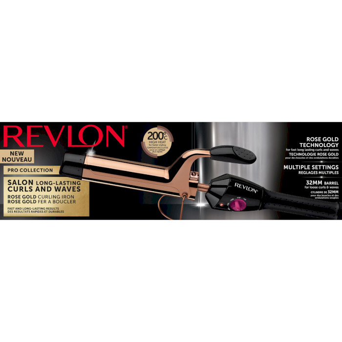 Плойка REVLON Salon Long-Last Curl & Wave Curling Rose Gold (RVIR1159E2)