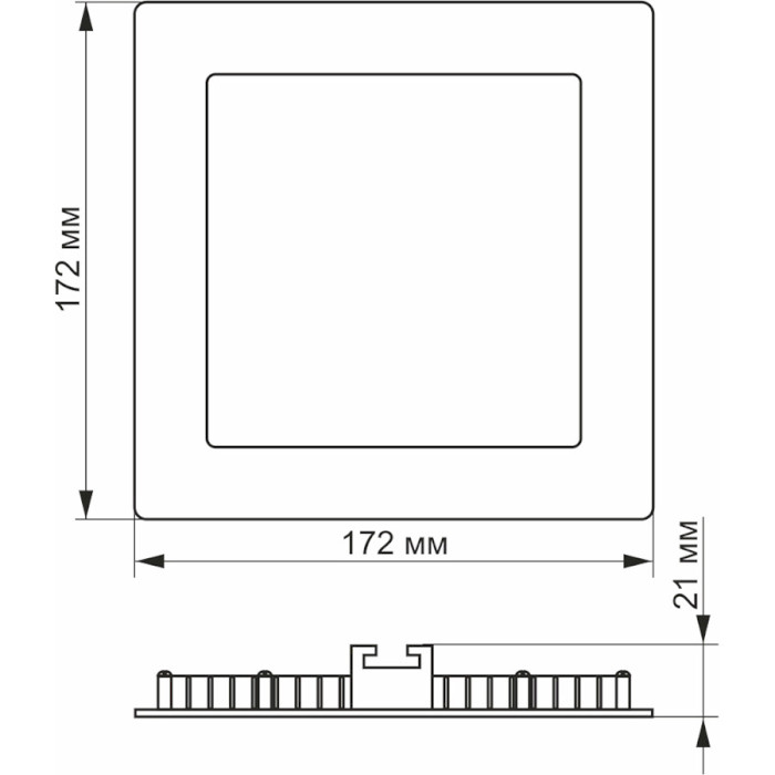 Світильник VIDEX VL-DLSC3-12 12W 3000-6000K