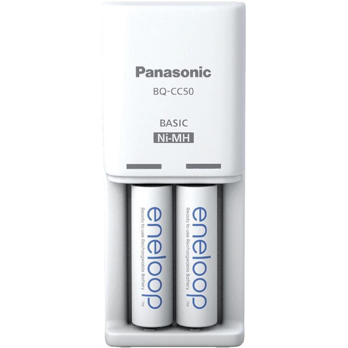 Зарядний пристрій PANASONIC Eneloop Compact BQ-CC50 + Eneloop 2 x AA 2000 mAh (K-KJ50MCD20E)