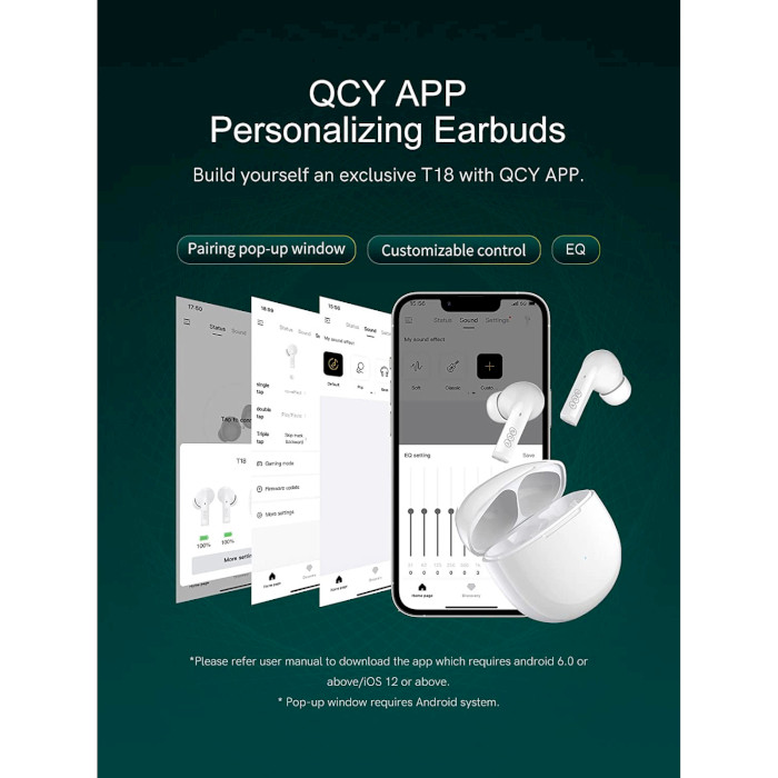 Наушники QCY T18 MeloBuds White