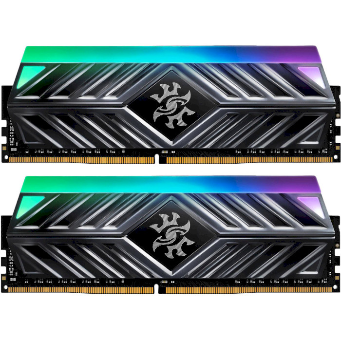 Модуль памяти ADATA XPG Spectrix D41 RGB Tungsten Gray DDR4 3600MHz 32GB Kit 2x16GB (AX4U360016G18I-DT41)
