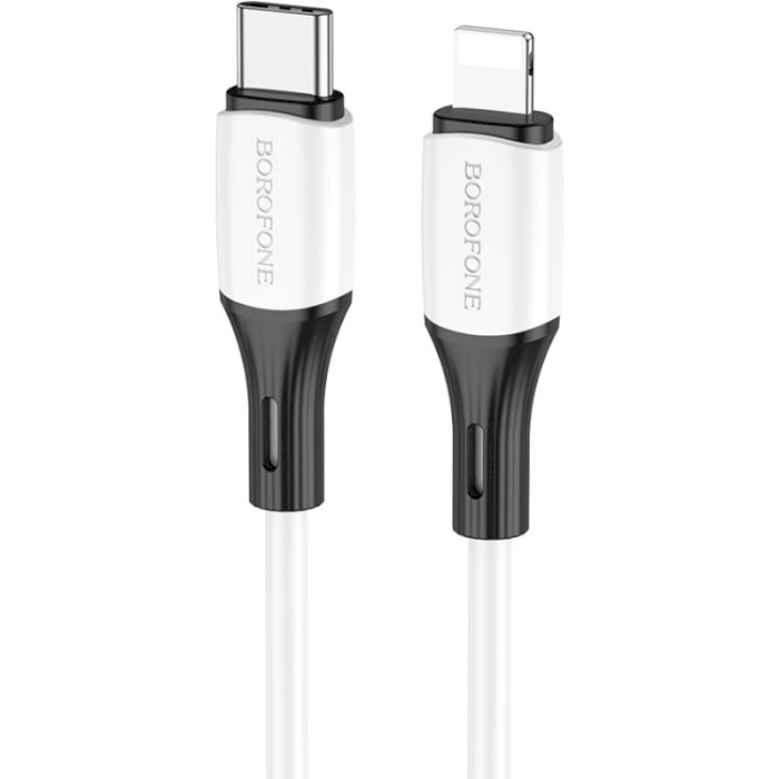 Кабель BOROFONE BX79 Silicone USB-C to Lightning PD 20W 1м White