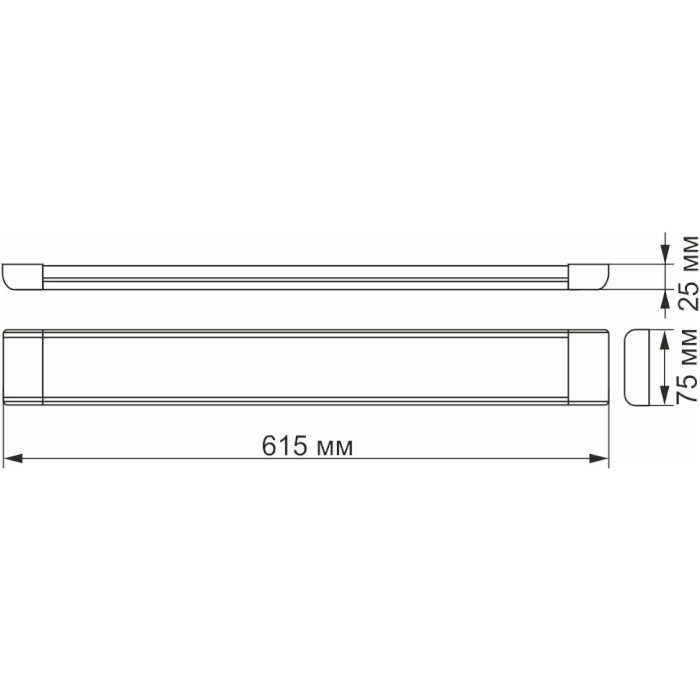 Ллінійний світильник VIDEX VL-BN-27065 27W 5000K