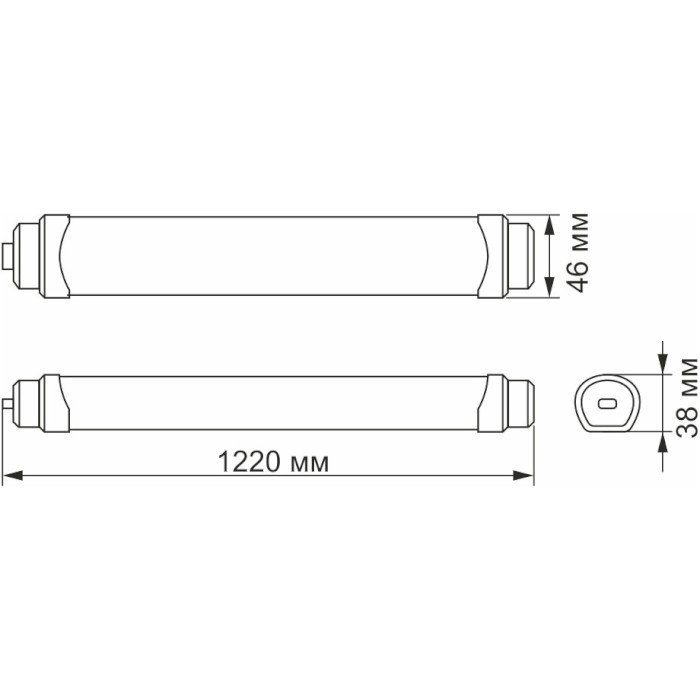 Линейный светильник VIDEX VL-BNWL-36125 36W 5000K