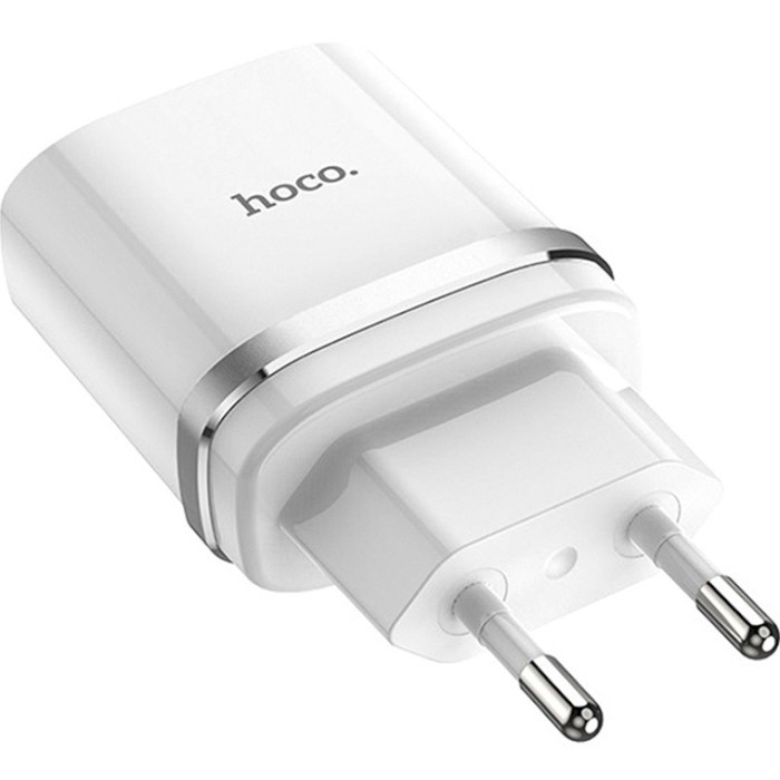 Зарядное устройство HOCO C12Q Smart 1xUSB-A, 2.4A White (78813)