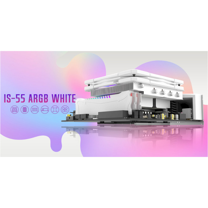 Кулер для процессора ID-COOLING IS-55 ARGB White