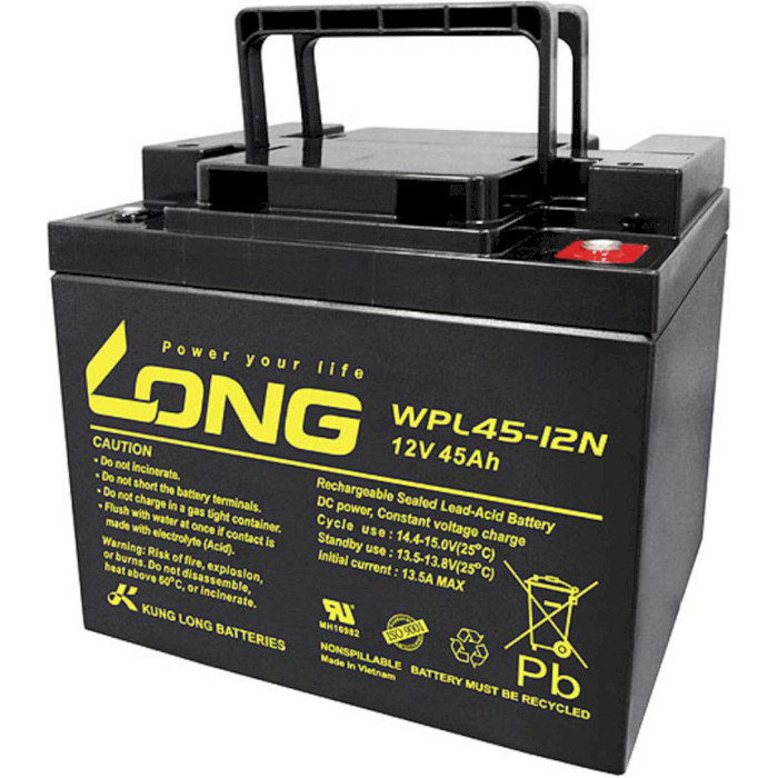 Аккумуляторная батарея KUNG LONG WPL45-12N (12В, 45Ач)