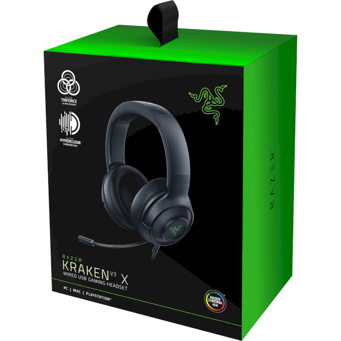 Наушники геймерские RAZER Kraken V3 X FRML Packaging (RZ04-03750300-R3M1)