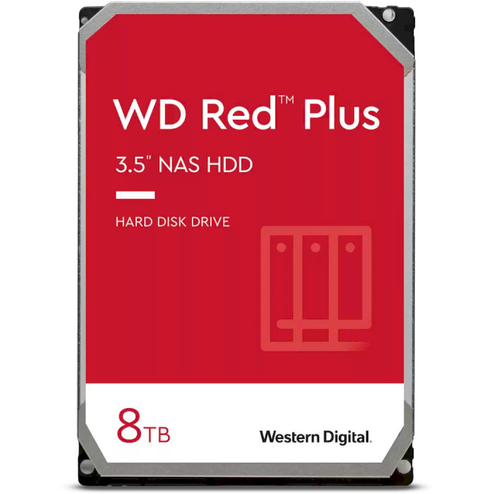 Жорсткий диск 3.5" WD Red Plus 8TB SATA/128MB (WD80EFZZ)